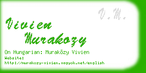 vivien murakozy business card